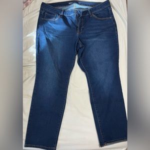 Old Navy power slim straight jeans size 16 short